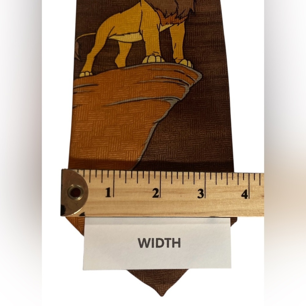 Vintage‎ Disney The Lion King Mufasa Necktie Made in Canada 58” - Picture 4 of 4